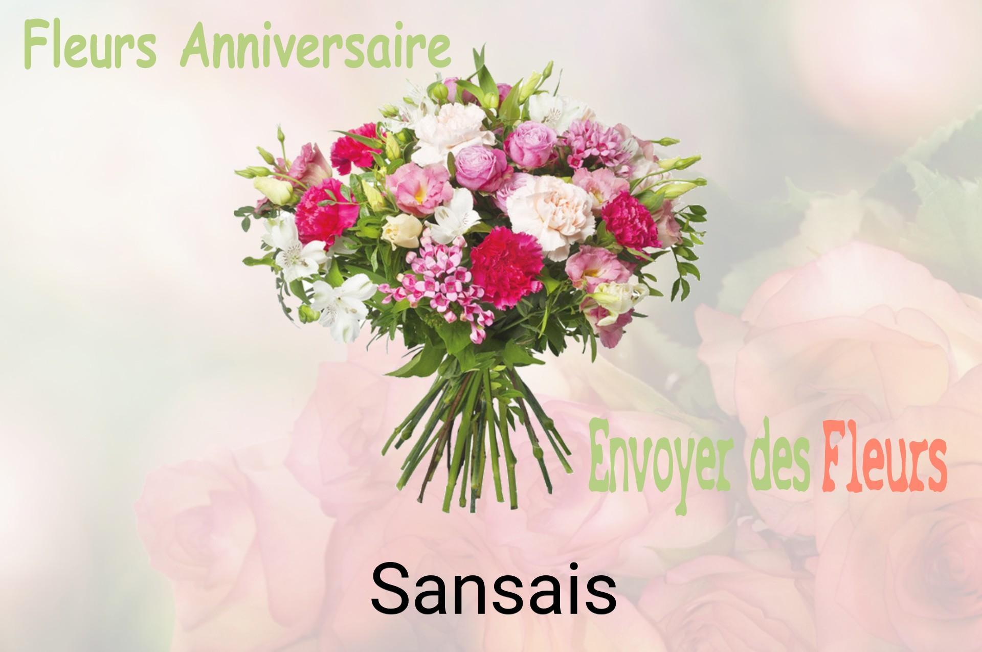 Bouquet de fleurs d’anniversaire livré à Sansais